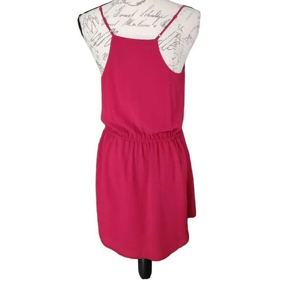 Naked Zebra Ladies Red Spaghetti Strap Tie Waist Dress - Size Small - Picture 5 of 10